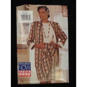 1994 See & Sew Butterick 3539 PATTERN Skirt Top